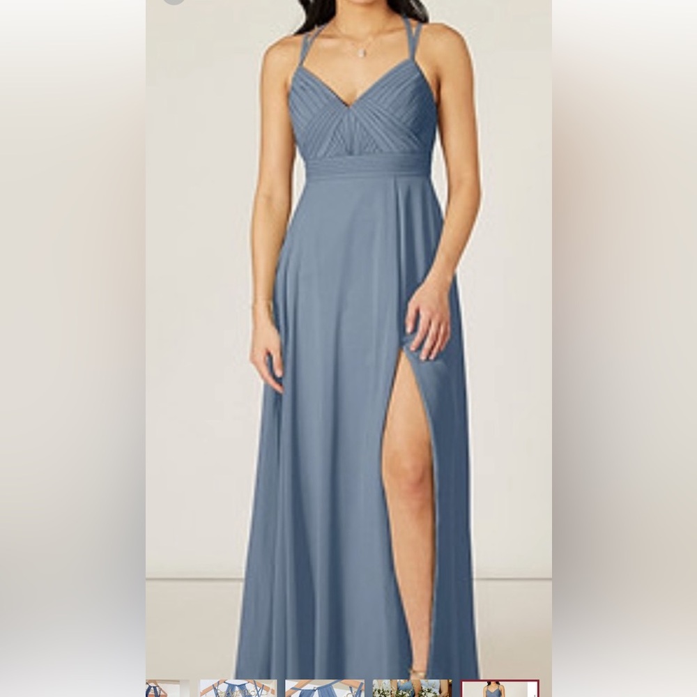 Azazie Bridesmaid dress Size 4  Twilight Blue